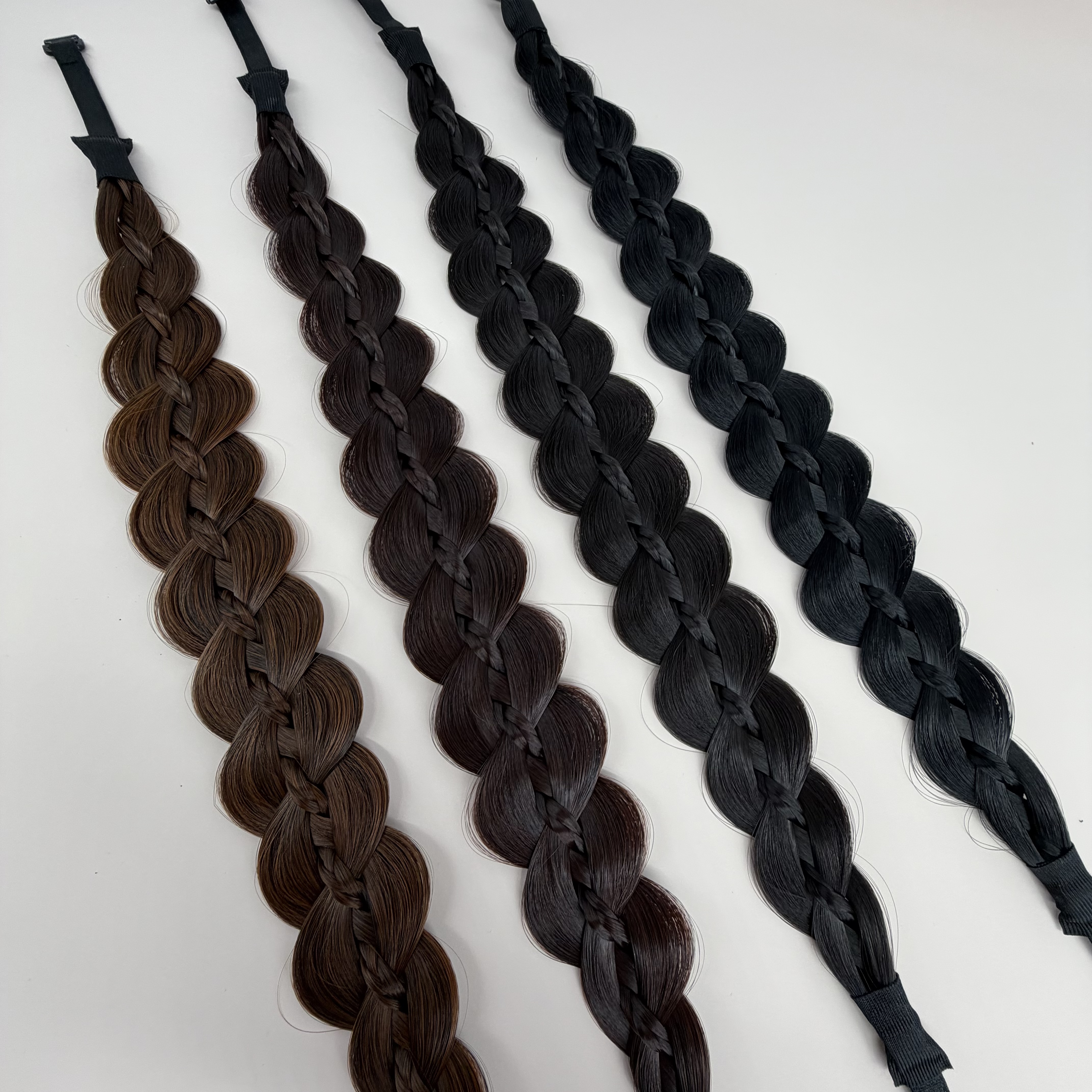 磁吸发箍假发一体鱼骨麻花辫新款编发头饰盘发带增高颅顶发饰头箍详情11