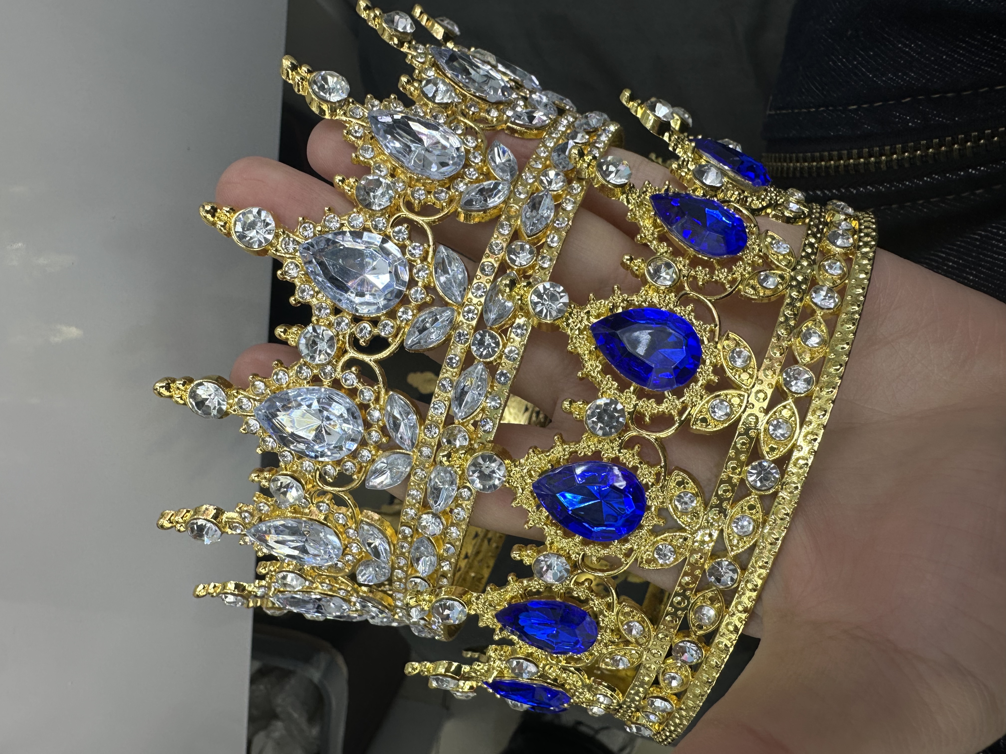 蛋糕装饰 工艺品 合金皇冠生日皇冠儿童发饰蛋糕套装饰品套装成人