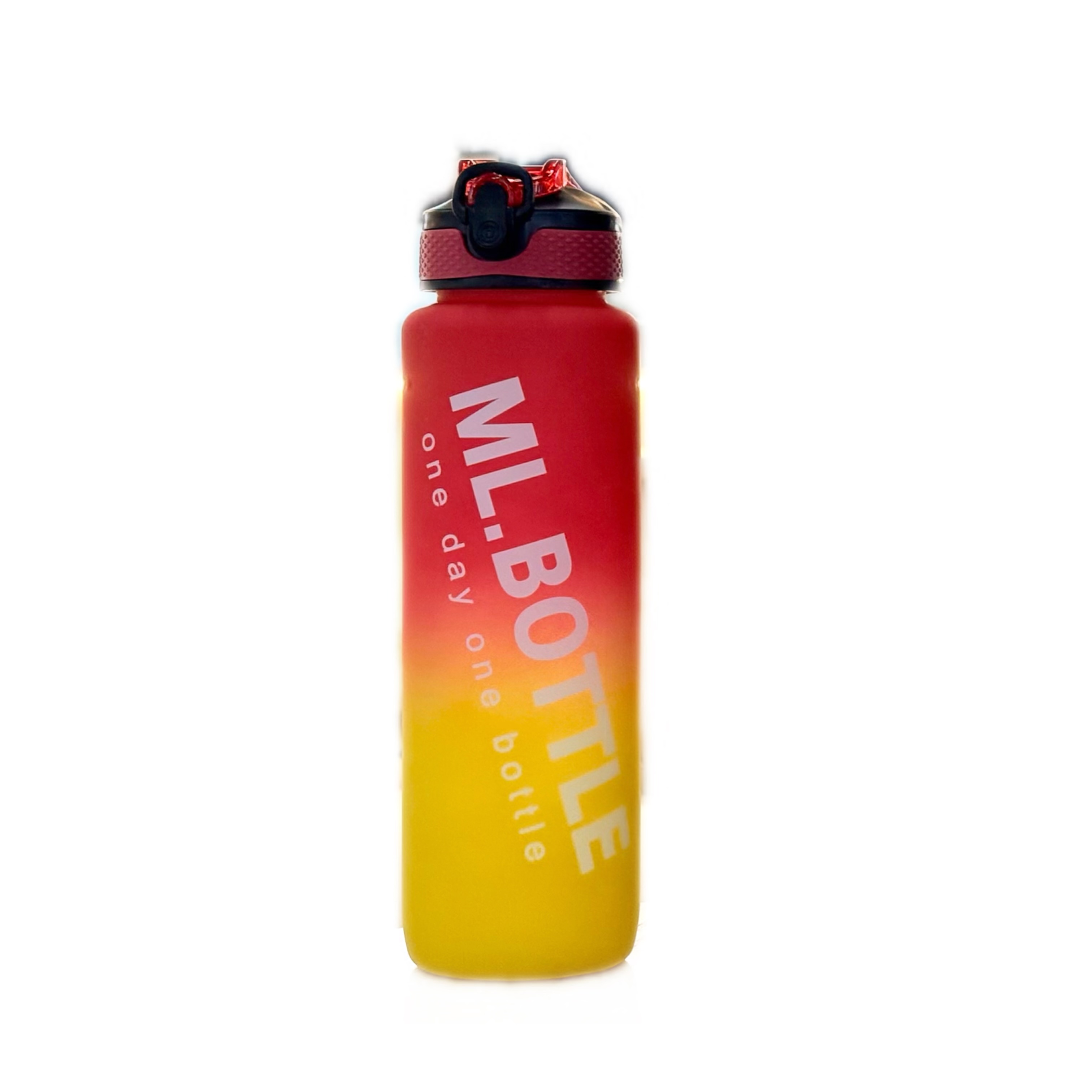 Frosted plastic water cup, heat-resistant and leak-proof portable plastic cup, student, office worker, male, simple and high appearance level, graduated sports water cup, large capacity 1000ML Item Picture