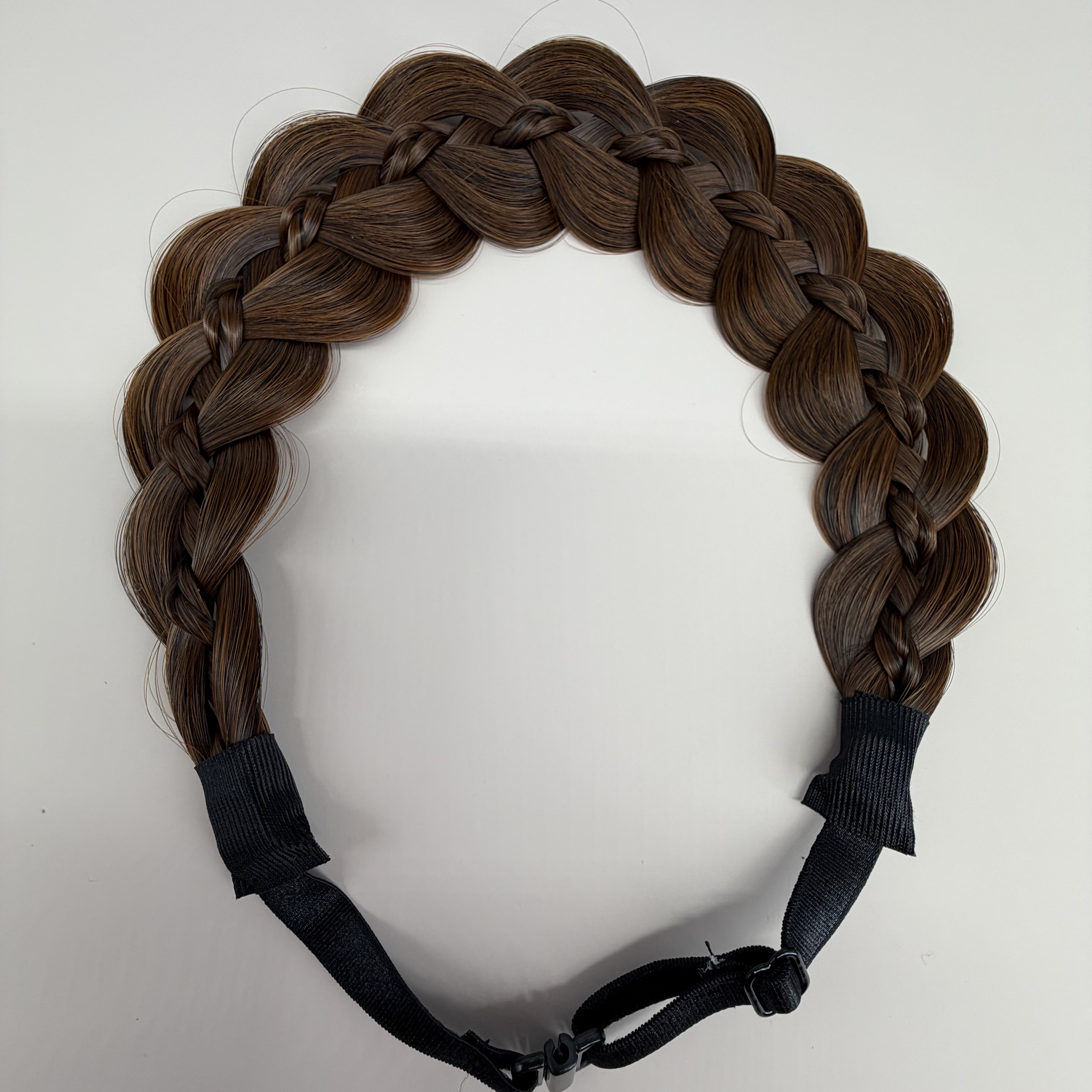 磁吸发箍假发一体鱼骨麻花辫新款编发头饰盘发带增高颅顶发饰头箍详情6