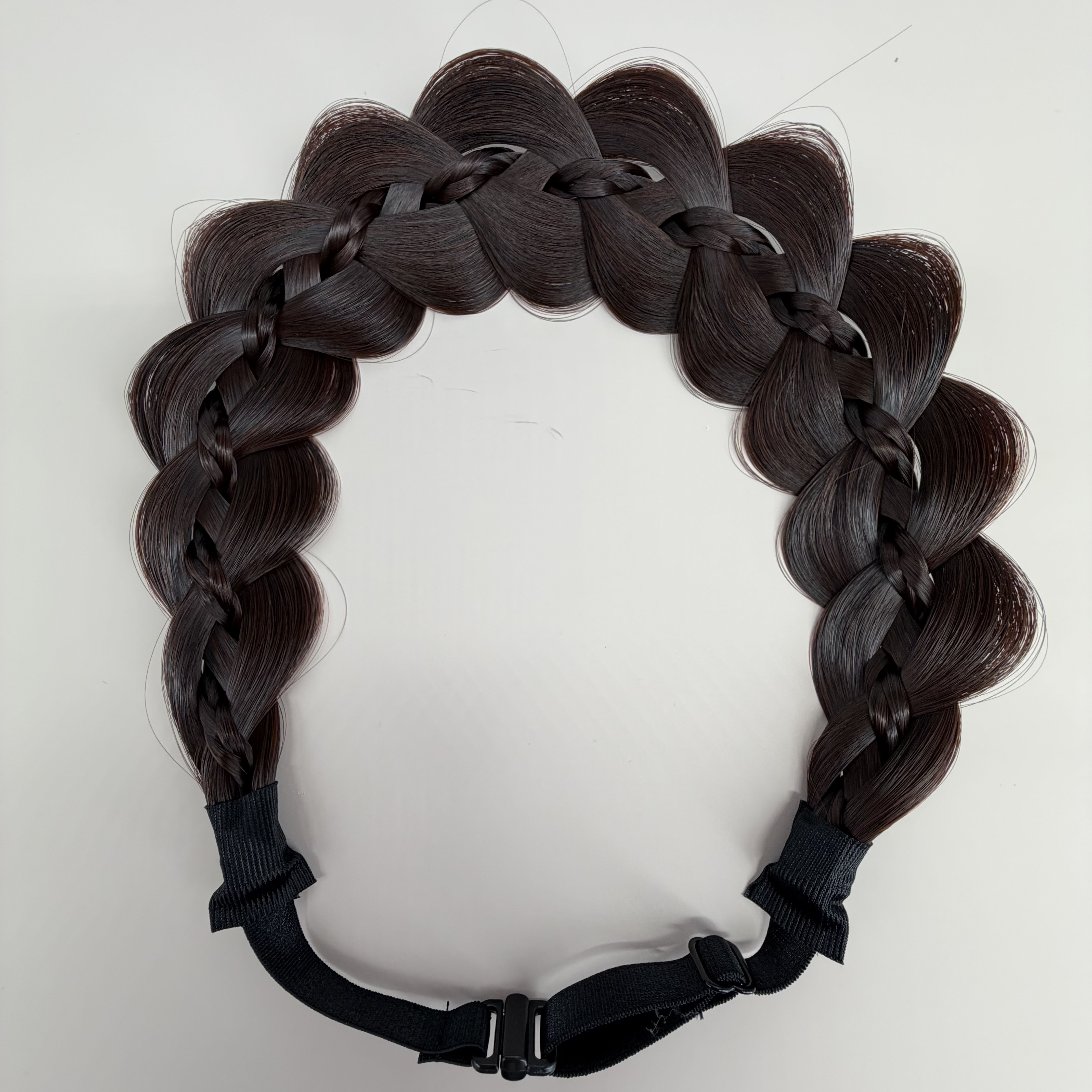 磁吸发箍假发一体鱼骨麻花辫新款编发头饰盘发带增高颅顶发饰头箍详情9