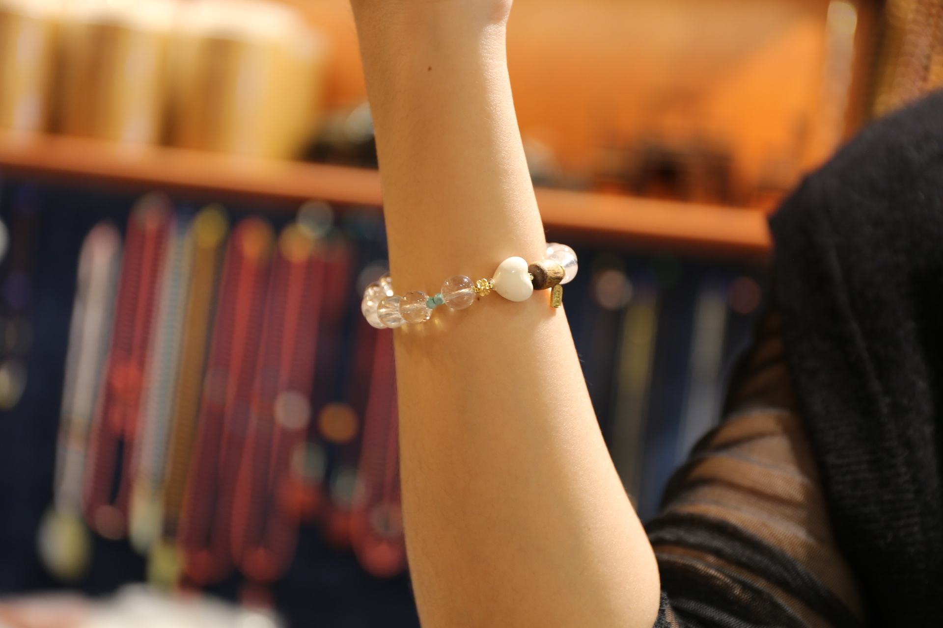 A new original handcrafted style is here! A natural 5A white crystal bracelet, a collectible bracelet detail image 7