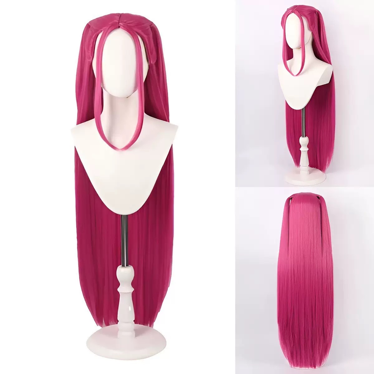 Skpop猎魔女团假发米拉cos假发玫红长直发佐伊黑色辫子鲁米紫色辫子产品图