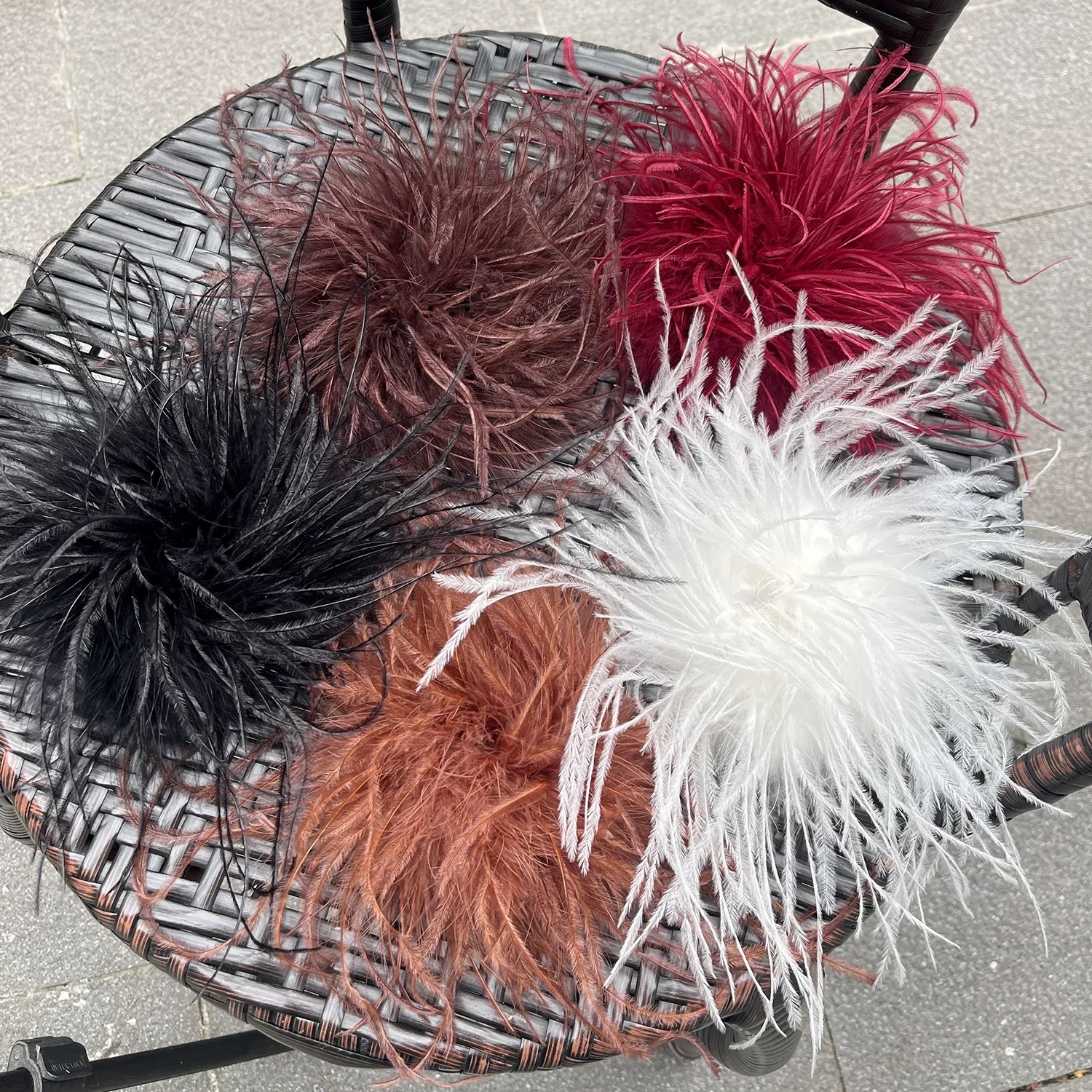 羽毛胸针布艺胸针创意胸针饰品胸针空白胸针布艺胸针细节图