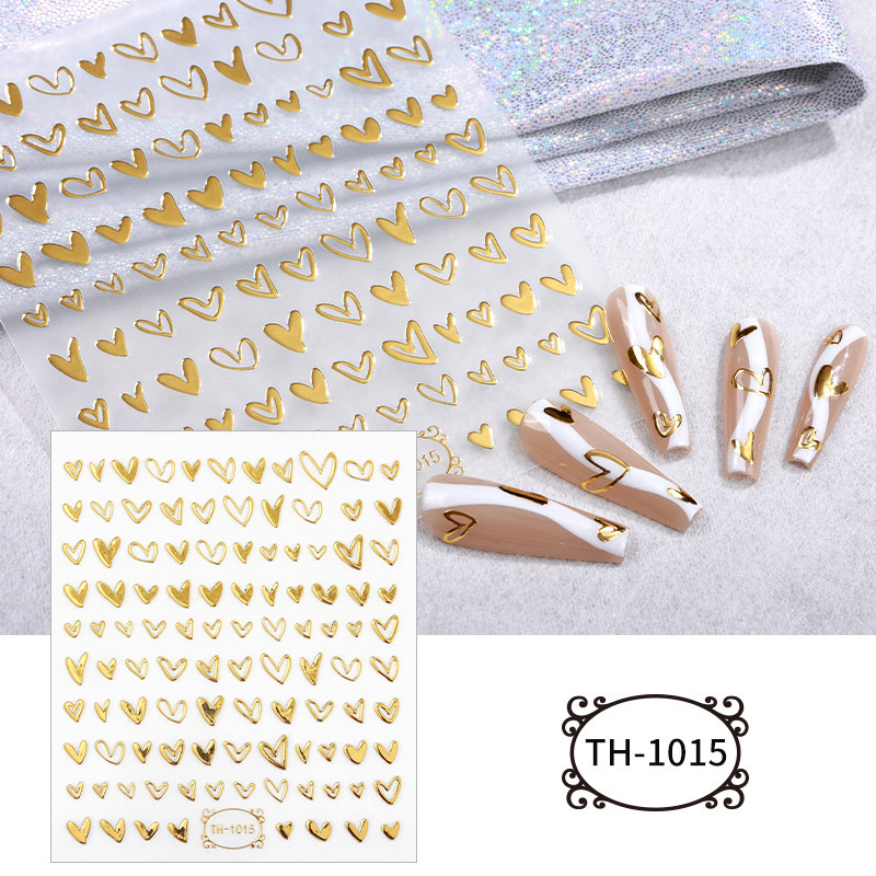 DIY nail art stickers with gilded nail art, three-dimensional nail art stickers Application Scenario