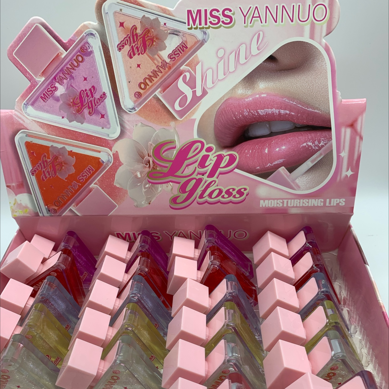 网红热销爆款6色混装闪光圣诞树唇膏