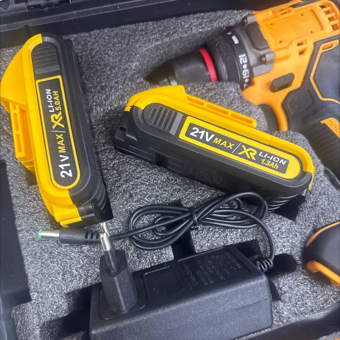 Multi-functional power tool set, portable electric drill, household maintenance tool combination, power tool set, practical toolbox details Picture