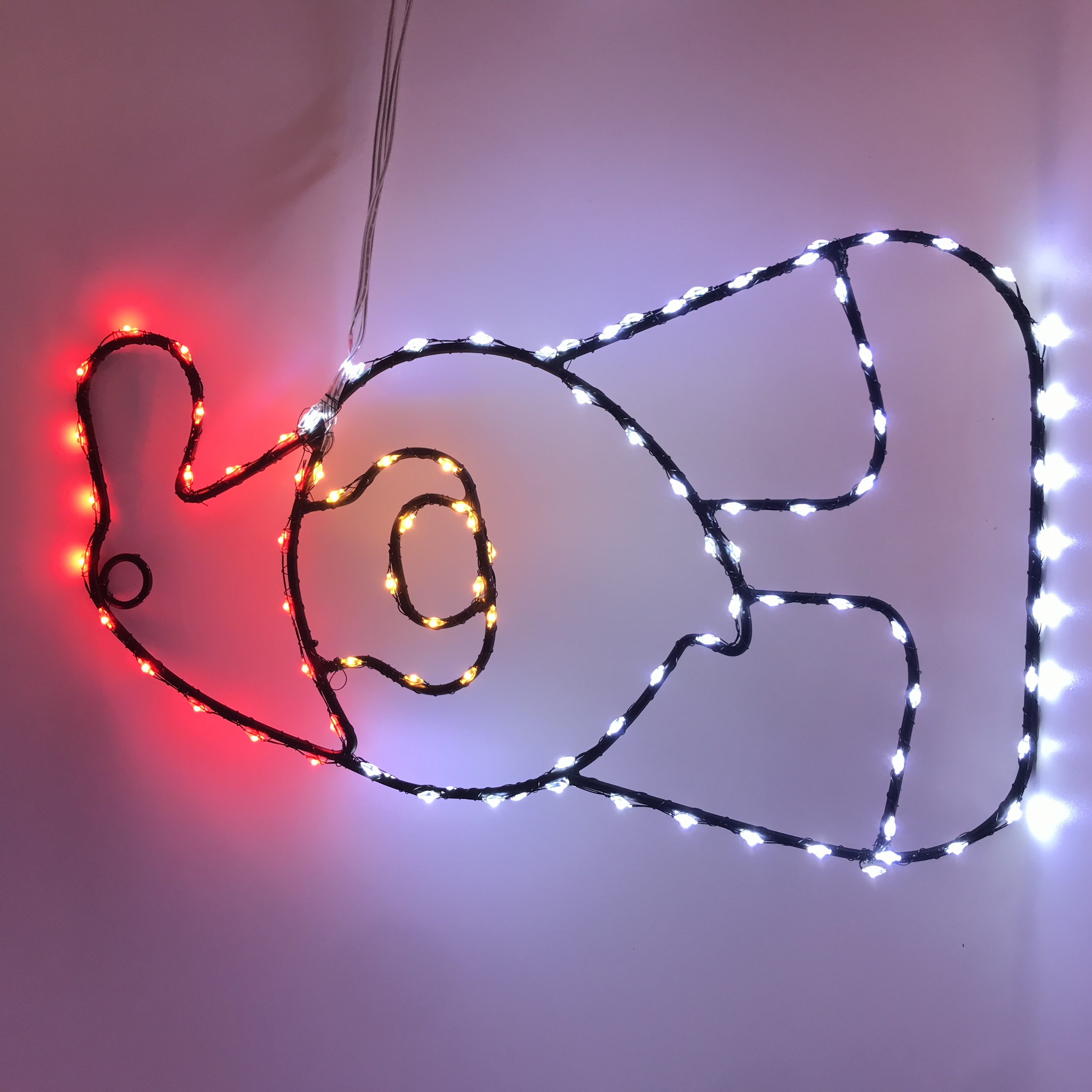 Colored lights, atmosphere lights, circular light strings, Christmas tree decorative lamps, lighting fixtures, festival decoration light strips, colorful string lights, Christmas tree strip lights detail image 2