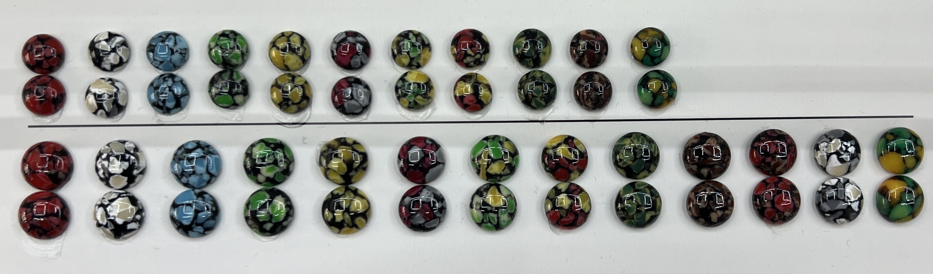 树脂圆形椭圆形爱心半片手作做材料手链手机链饰品配件详情图2