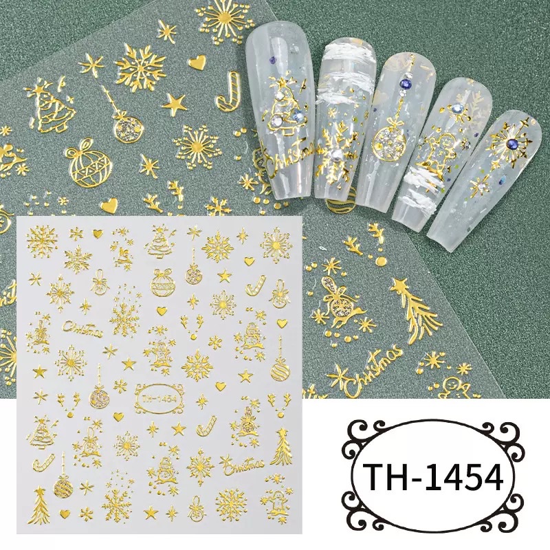 DIY nail stickers, gilded nail stickers, handmade diy Specification image