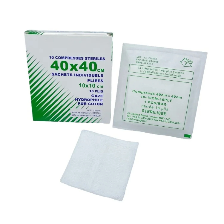 Medical compressed gauze swab hospital grade gauze pad 4" x4" 16-layer medical gauze pad Application Scenario