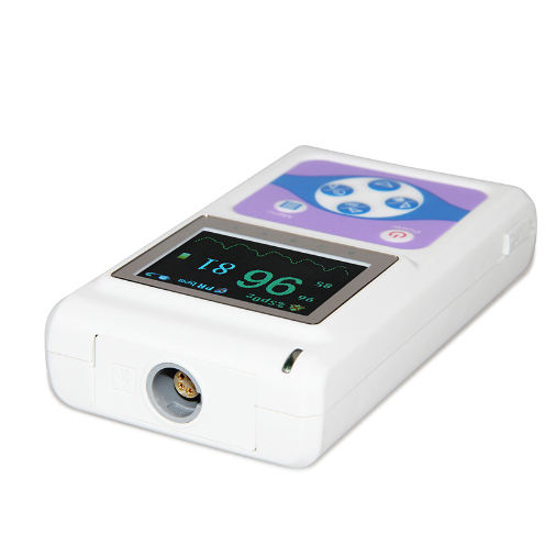 Handheld medical children's blood oxygen sensor monitor, rechargeable fingertip pulse oximeter for premature infants' heart rate detail image 5