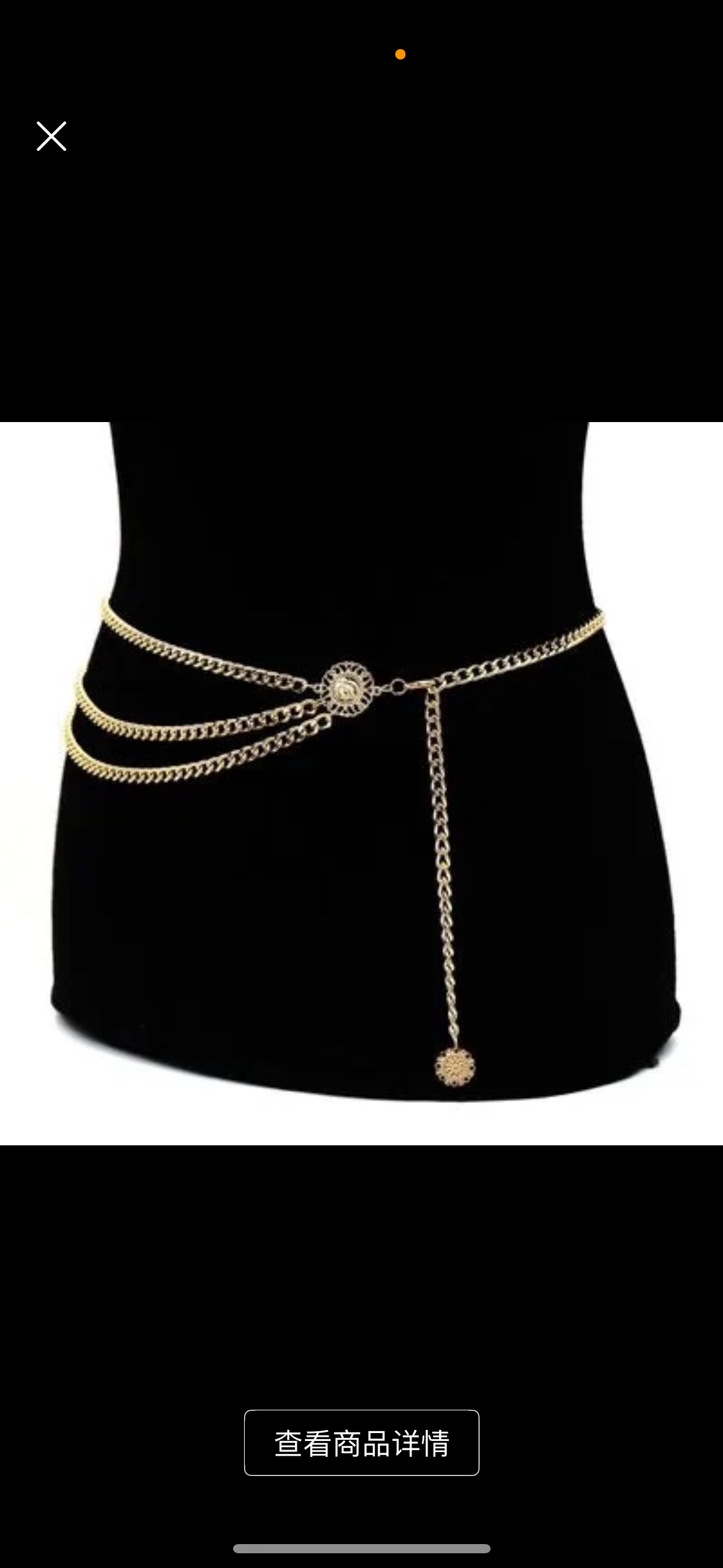 多层嘻哈风多巴胺糖果腰链时尚潮流个性百搭三层腰饰饰品