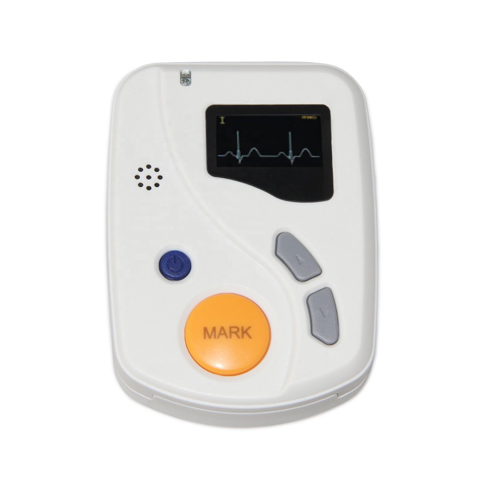 Portable 24-hour ambulatory electrocardiogram (ECG) 12-lead ambulatory ECG handheld power plastic monitor
