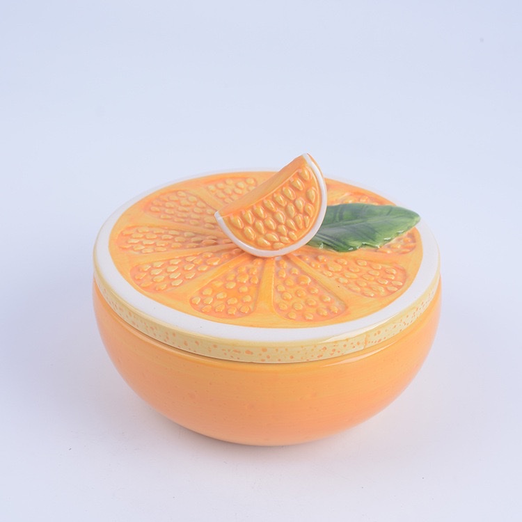 New cute strawberry and other fruit series ceramic storage tanks detail image 4