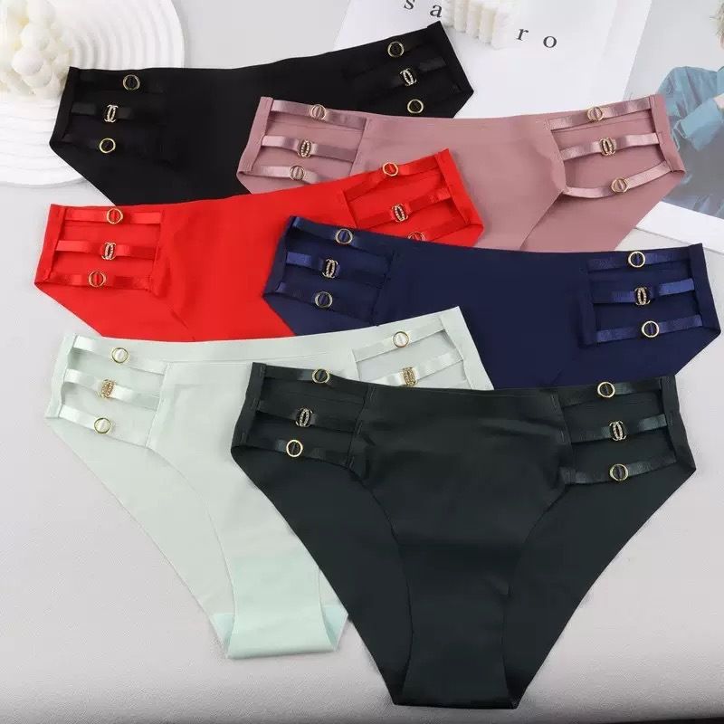 European and American women's ice silk briefs details Picture