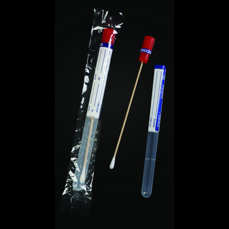 Disposable E.O sterile transport specimen cotton tip PP PS wooden stick sample collection swab for medical surgical laboratory details Picture