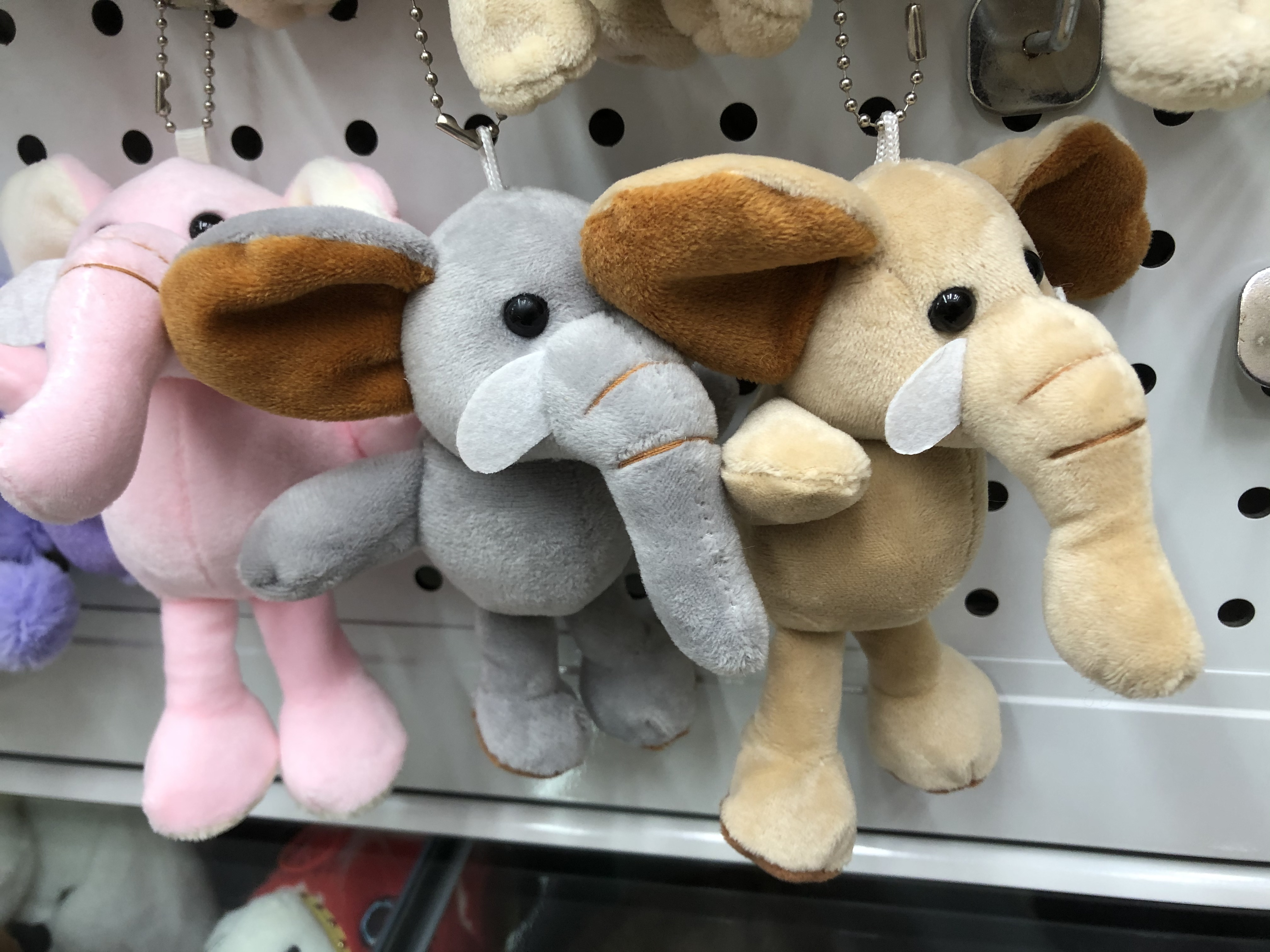 可爱毛绒挂件小象毛绒玩具