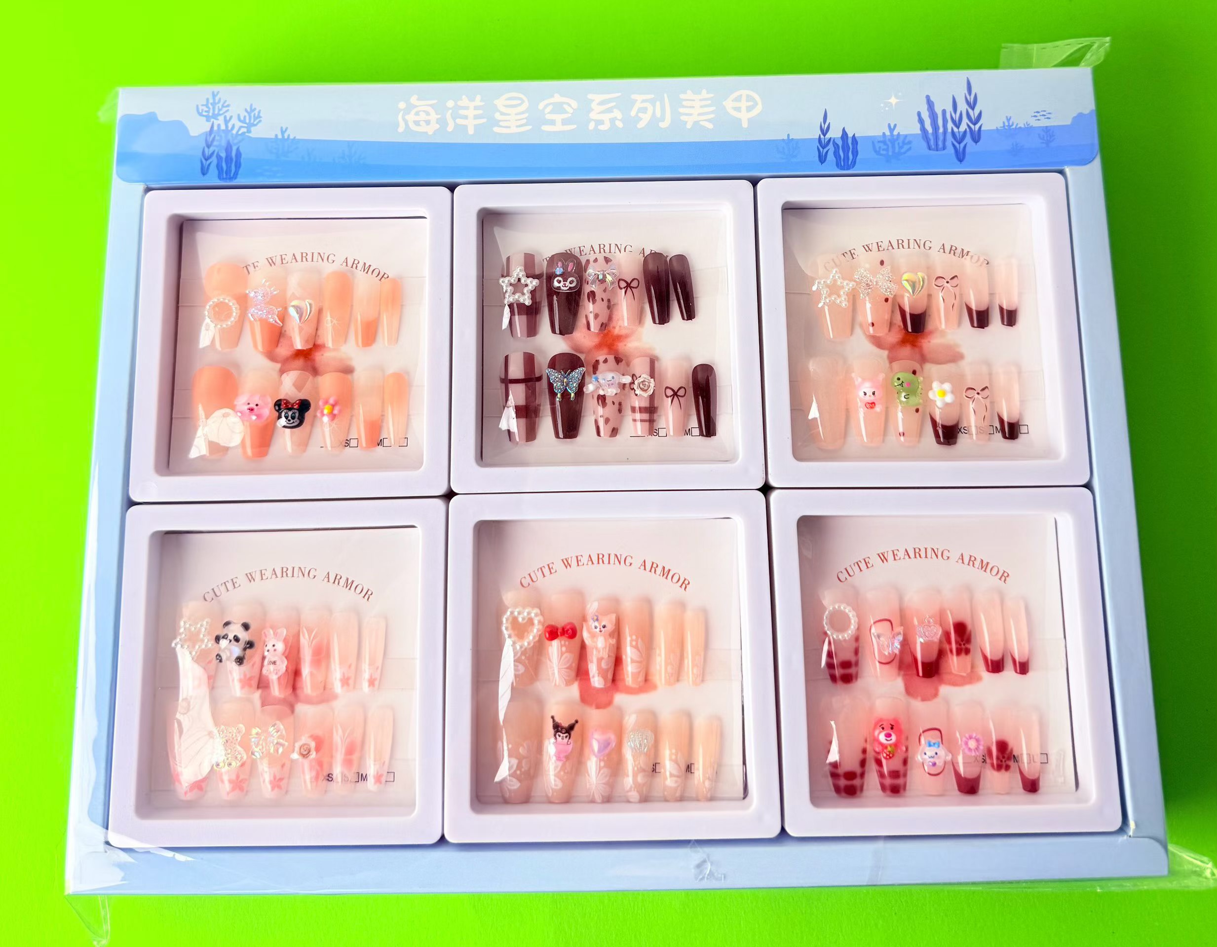 Wholesale of wearable nail art products, fashionable wearable nail pads, portable, easy to stick, long-lasting nail art decoration new products details Picture