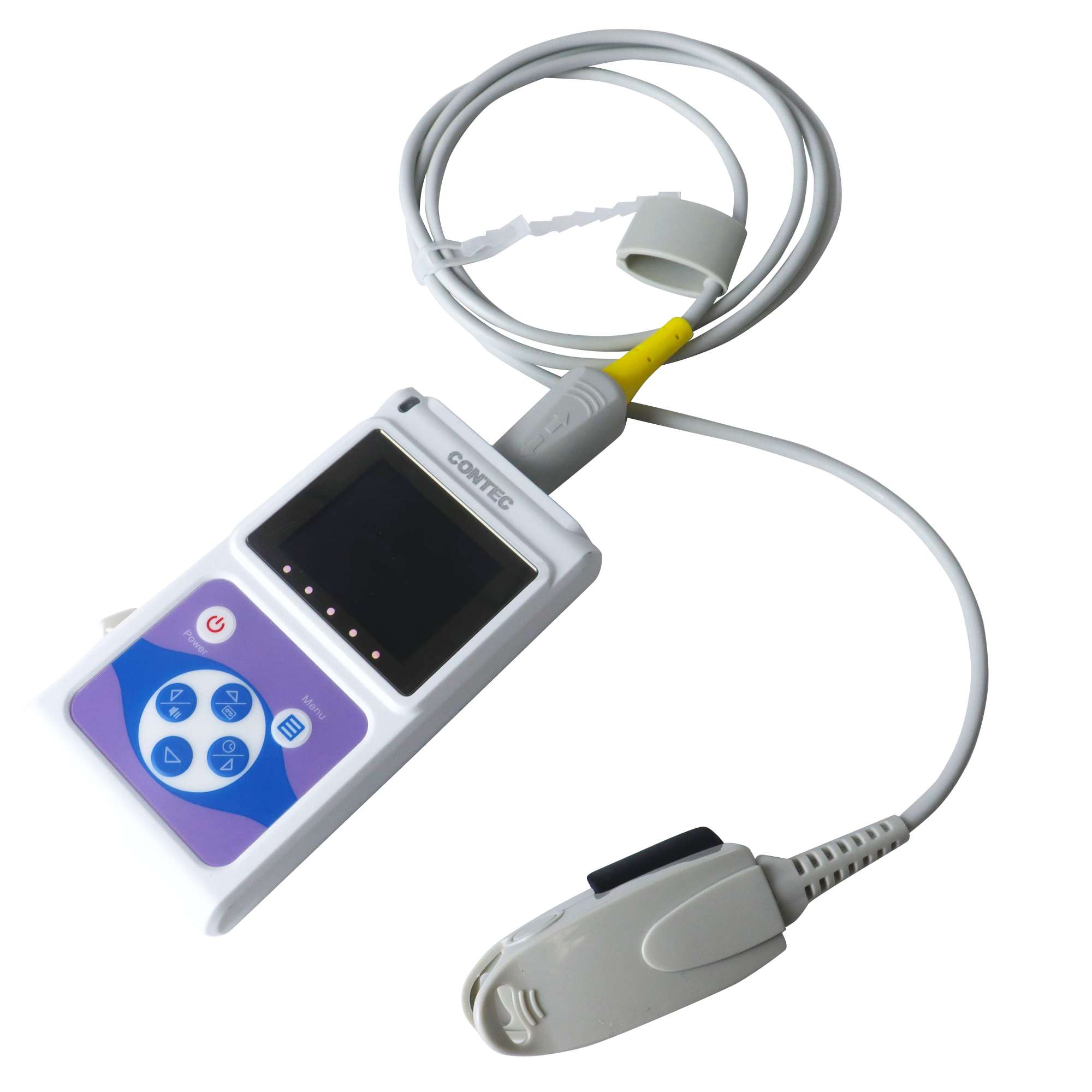 Handheld medical children's blood oxygen sensor monitor, rechargeable fingertip pulse oximeter for premature infants' heart rate details Picture