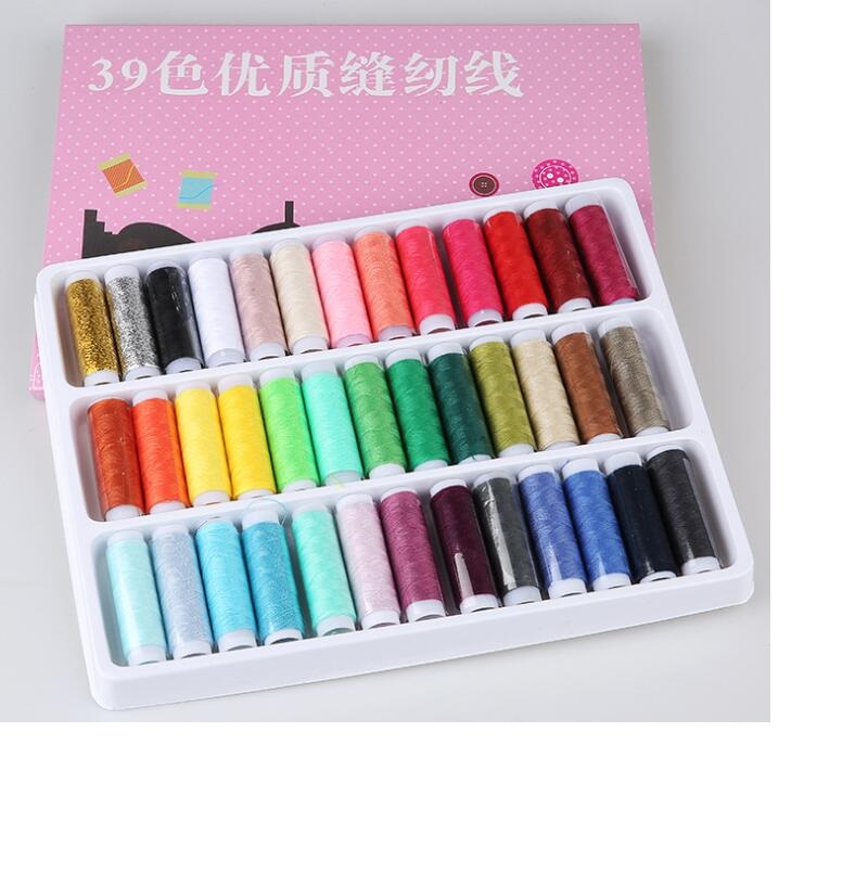 厂家直销 24色402盒装手工缝纫线 手缝线12