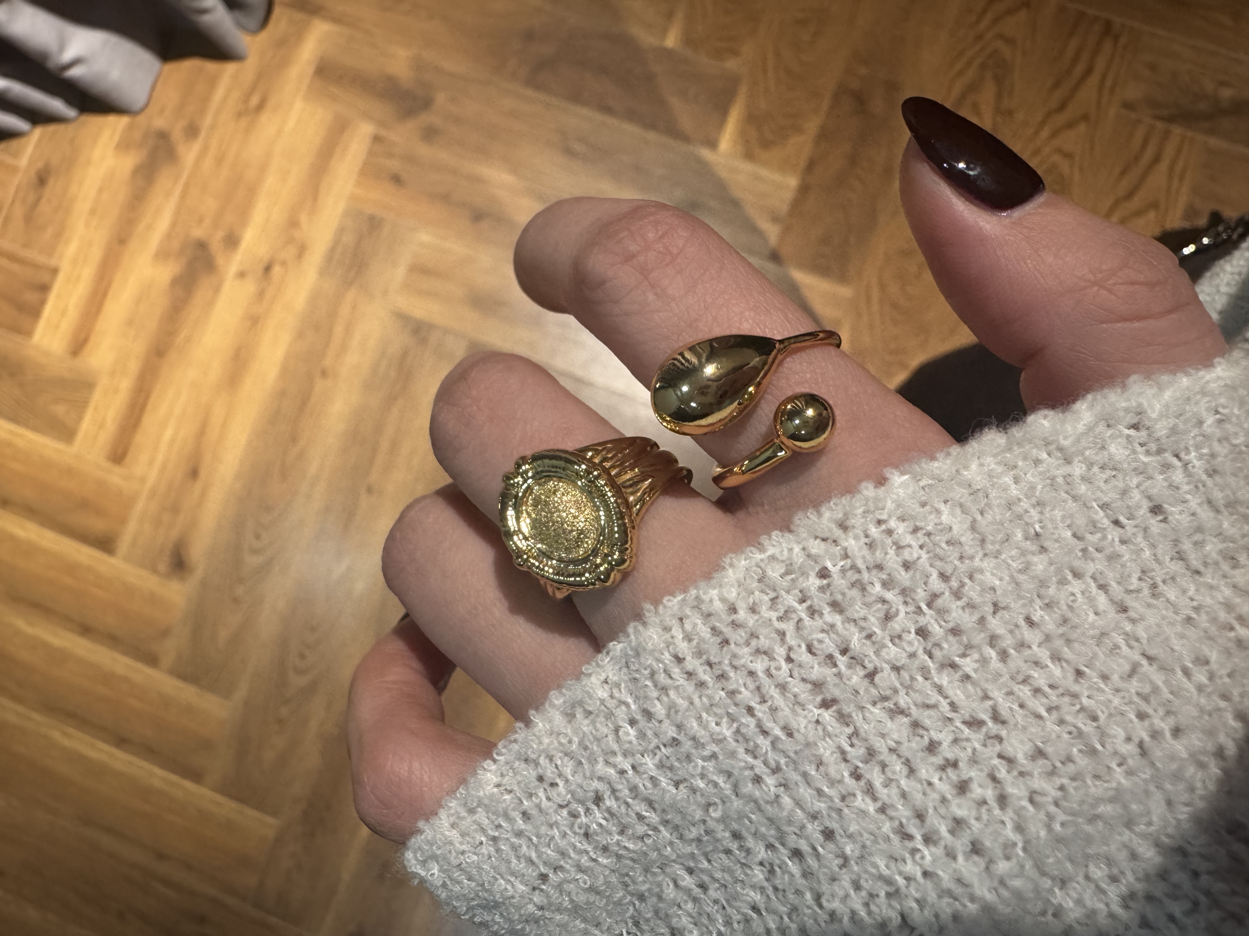 中古戒指空托饰品戒指装饰简约时尚百搭戒指配件女款细节图