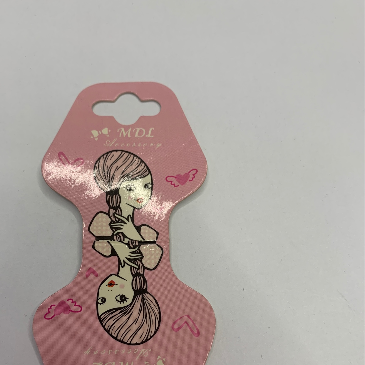 对折卡 原创项链 卡片高档饰品 发夹项链卡纸标签吊牌包装纸卡细节图