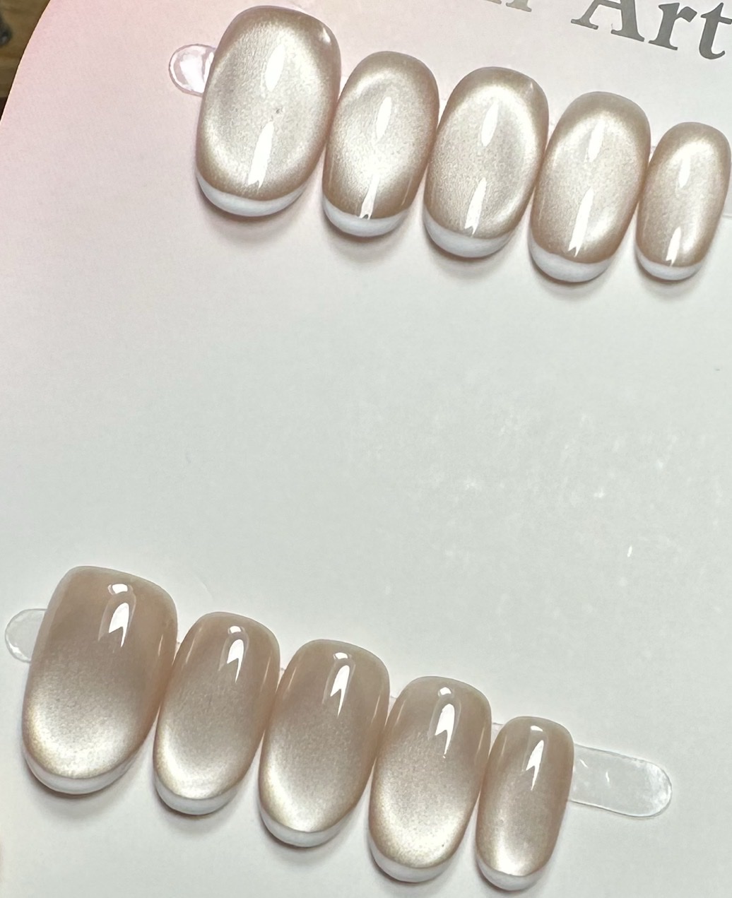 Pure handcrafted manicure, wearable nail, French manicure, European and American domestic sales and export products Specification image