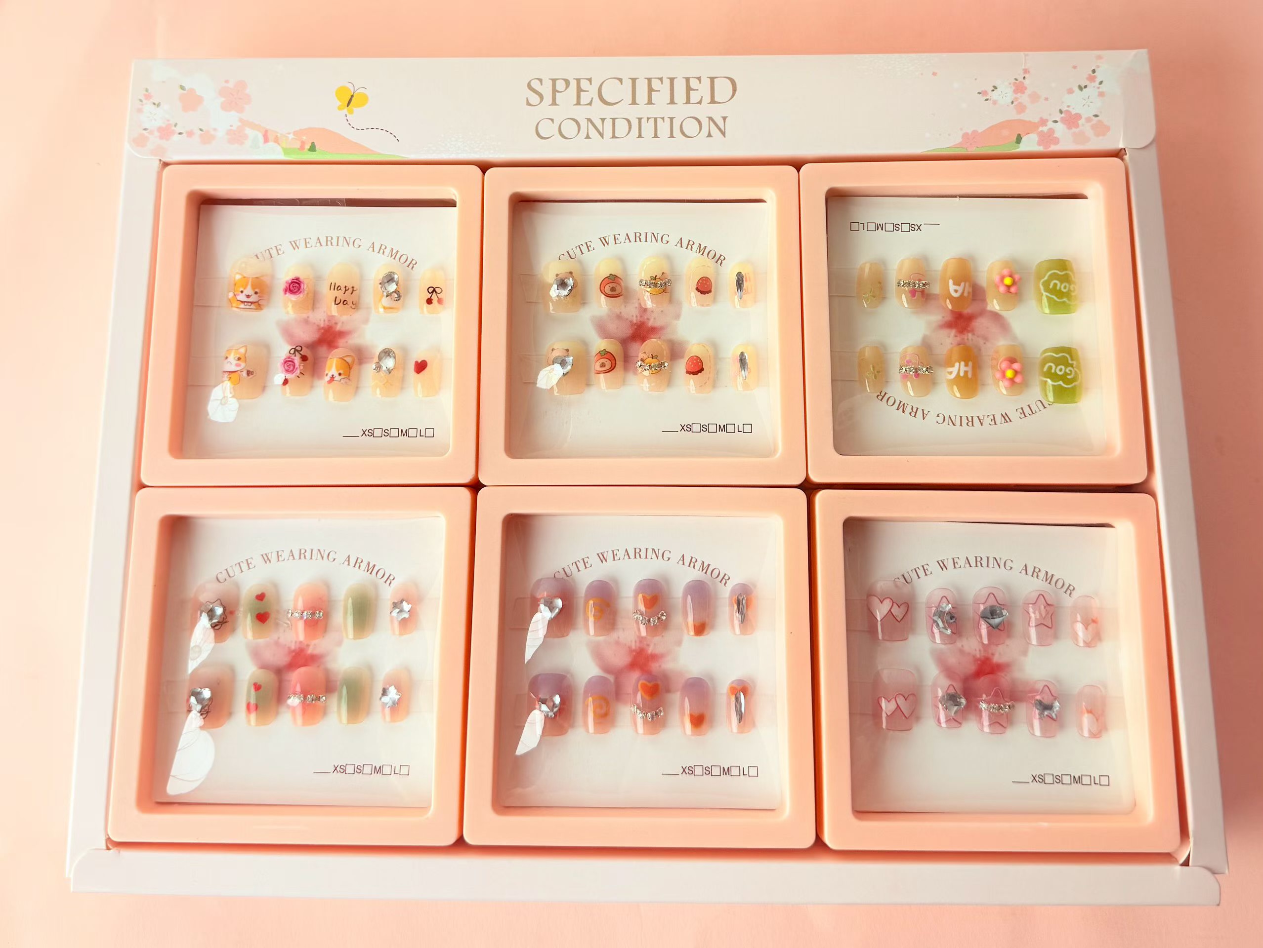 Wearable nail art (new nail plate and diamond style factory) details Picture