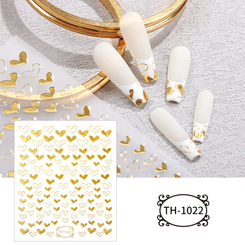 DIY nail art stickers with gilded nail art, three-dimensional nail art stickers Item Picture