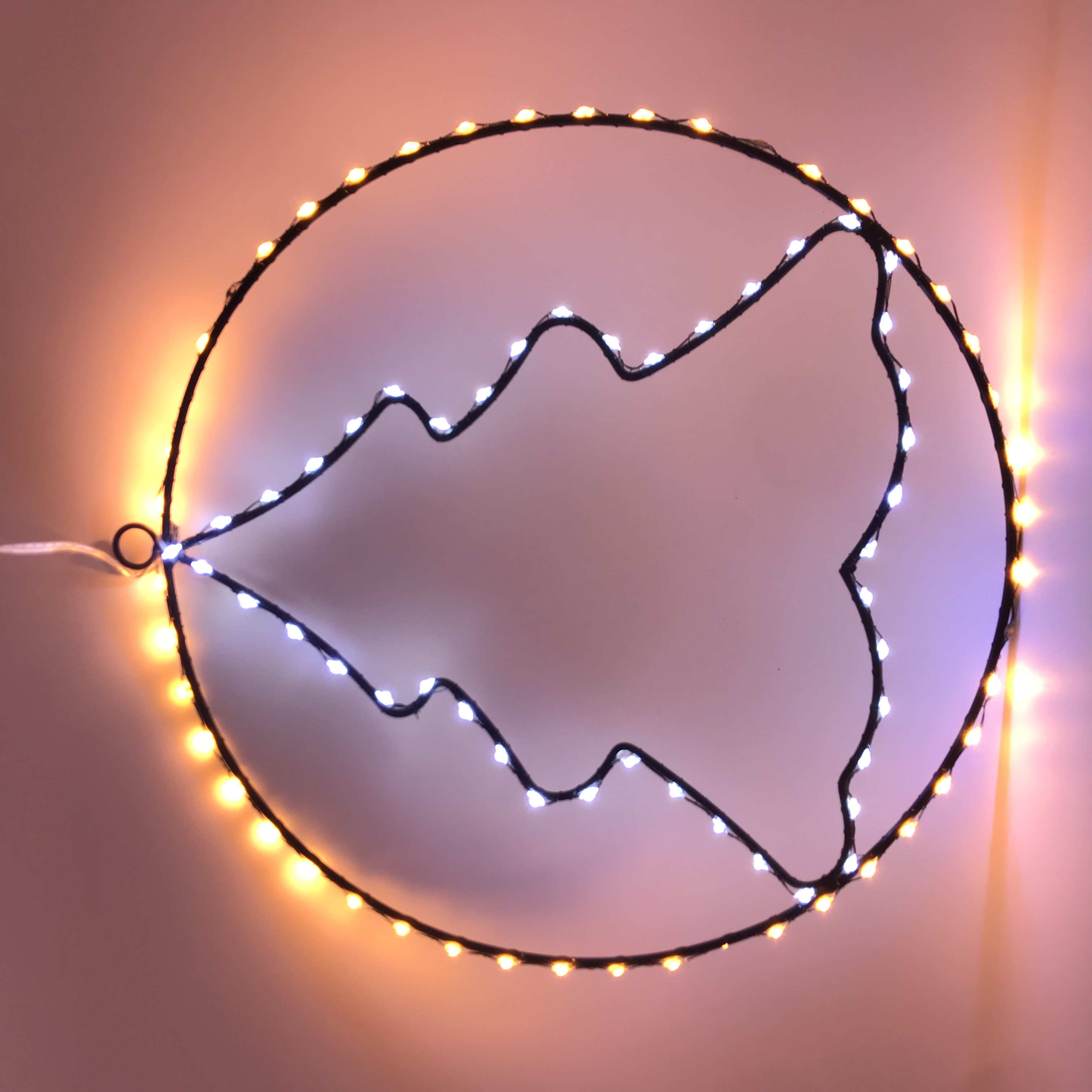 Colored lights, atmosphere lights, circular light strings, Christmas tree decorative lamps, lighting fixtures, festival decoration light strips, colorful string lights, Christmas tree strip lights detail image 6