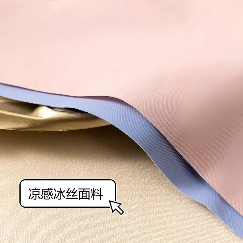 Cross-border trade European-style lace underwear, women's ice silk, women's triangle pants, sexy back cutout breathable, large-sized waistband Item Picture