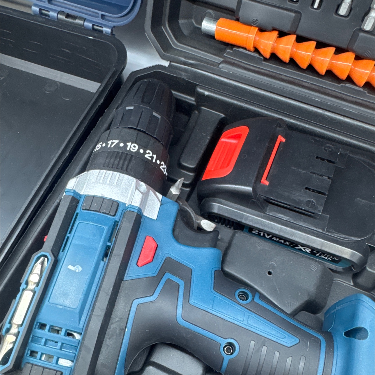 Multi-functional power tool set, household portable electric drill tool combination, essential for DIY maintenance and decoration, complete set of power tools details Picture