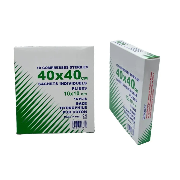 Medical compressed gauze swab hospital grade gauze pad 4" x4" 16-layer medical gauze pad details Picture