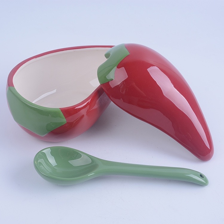 New cute strawberry and other fruit series ceramic storage tanks Specification image