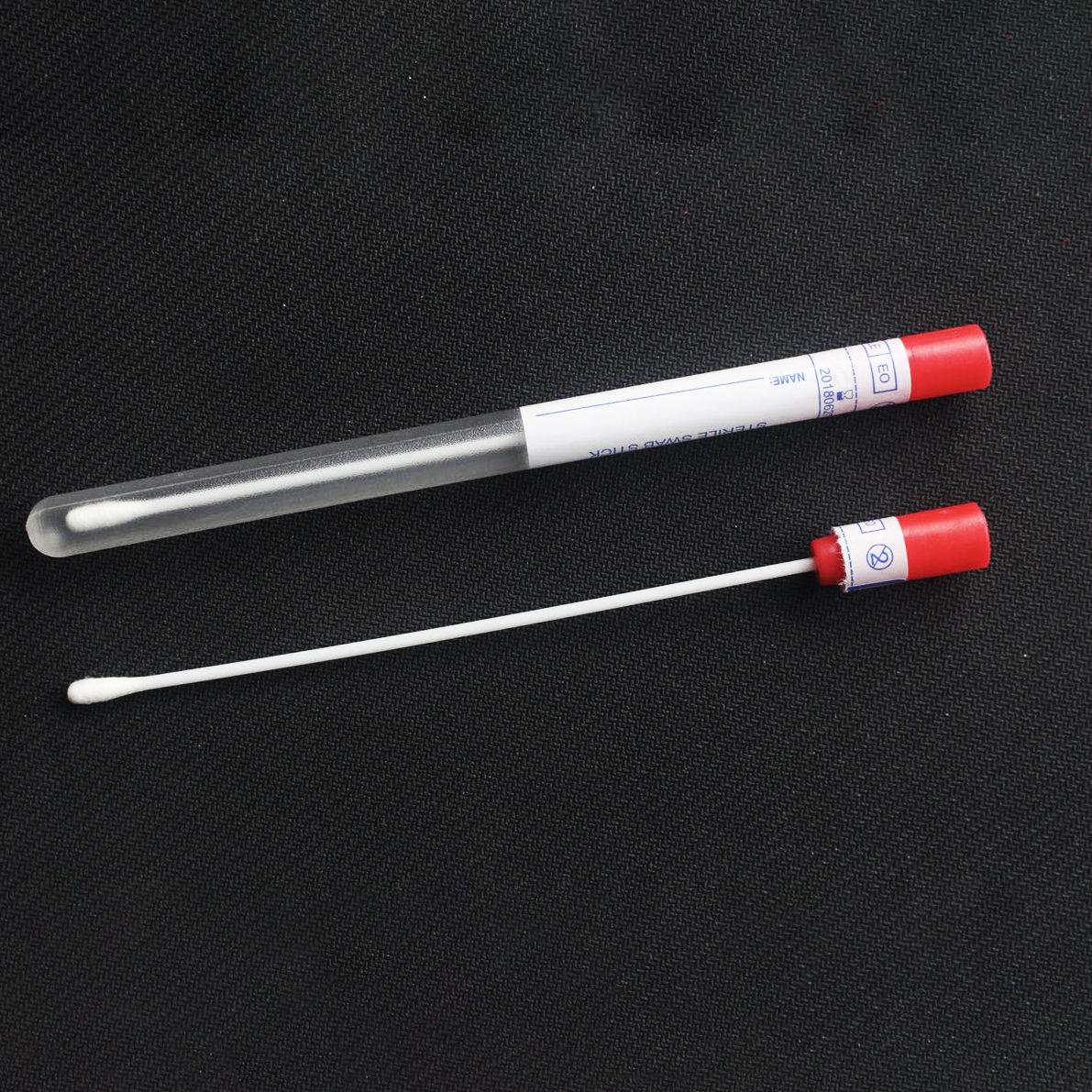 Disposable E.O sterile transport specimen cotton tip PP PS wooden stick sample collection swab for medical surgical laboratory Specification image
