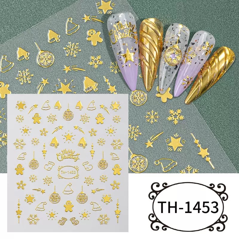 DIY nail stickers, gilded nail stickers, handmade diy Application Scenario