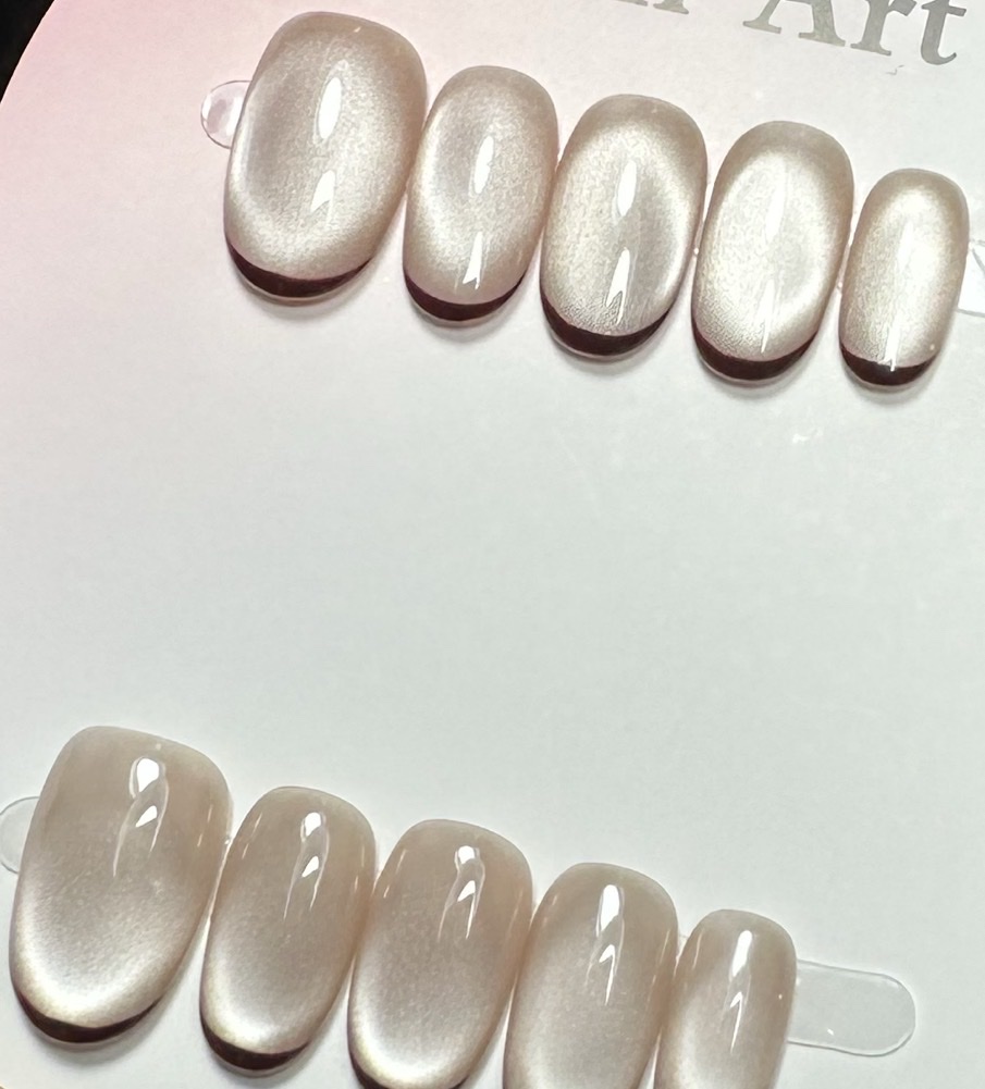 Pure handcrafted manicure, wearable nail, French manicure, European and American domestic sales and export products Item Picture