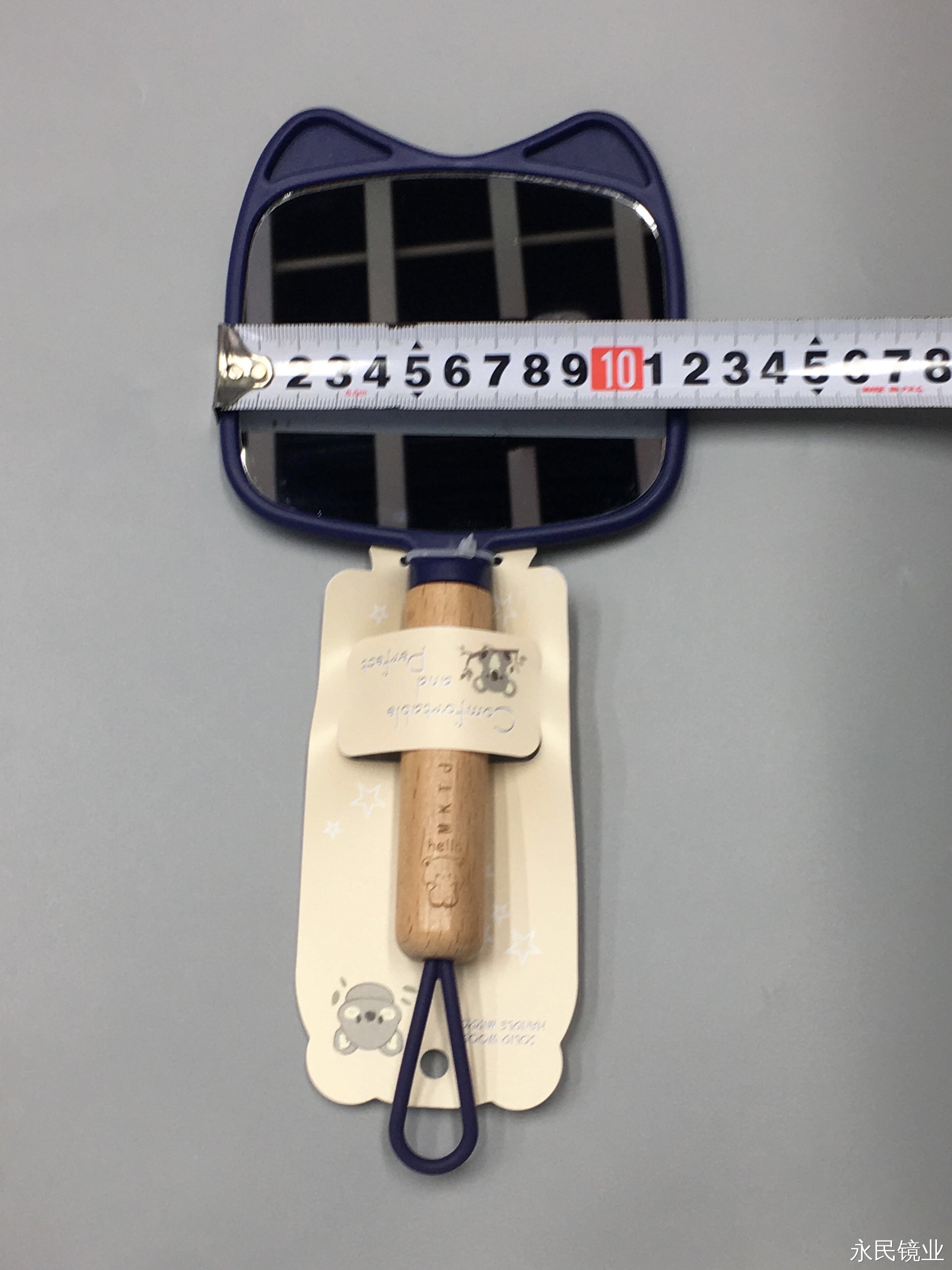 【永民镜业】M503-1手柄镜 随时随地打造完美妆容 精美设计镜面清晰明亮 简约时尚百搭细节图