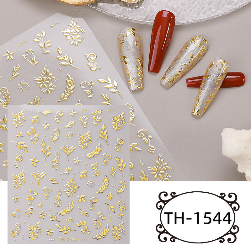 DIY nail stickers, gilded nail stickers, handmade diy Item Picture