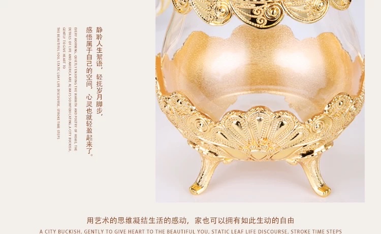 Glass European kitchenware for seasoning box, monosodium glutamate and sugar storage box, creative high-end set, barbecue seasoning jar detail image 11