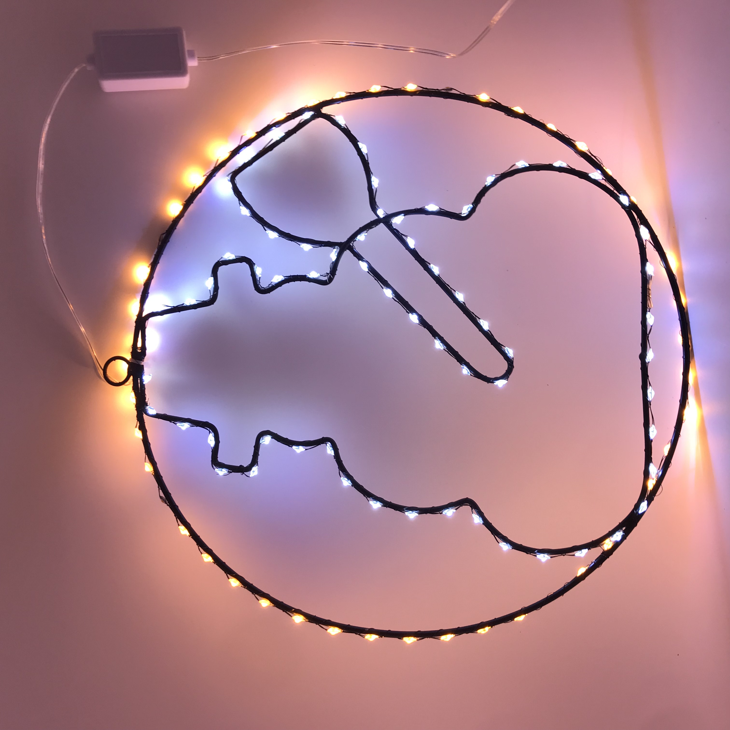 Colored lights, atmosphere lights, circular light strings, Christmas tree decorative lamps, lighting fixtures, festival decoration light strips, colorful string lights, Christmas tree strip lights Specification image