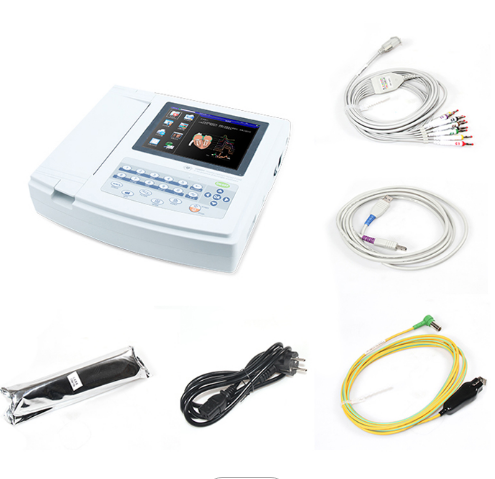 Ce certified medical touch screen wireless channel electrocardiograph with analyzer electrocardiograph Specification image