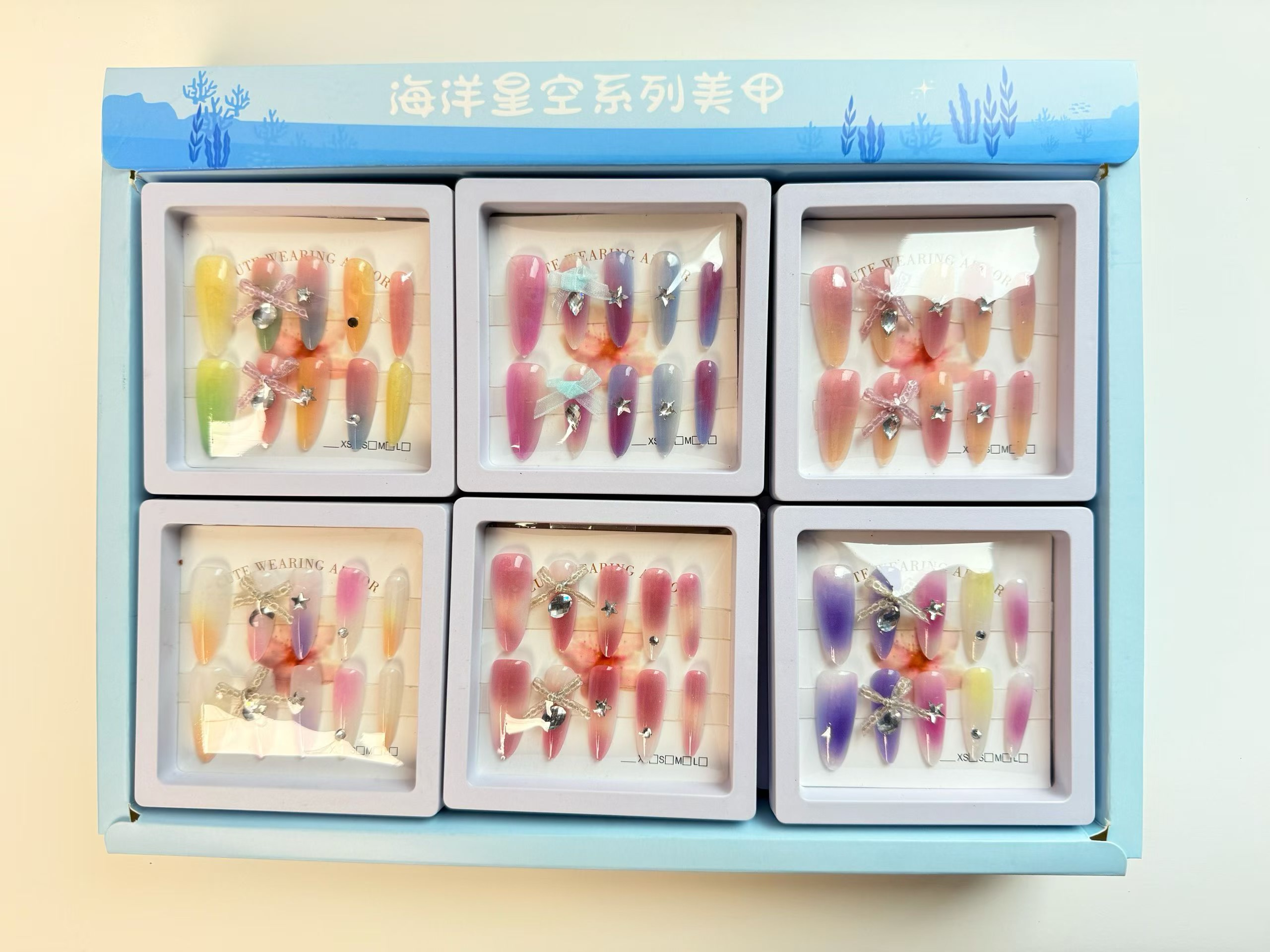 Wholesale of wearable nail clips for nail art, diamond-style new styles