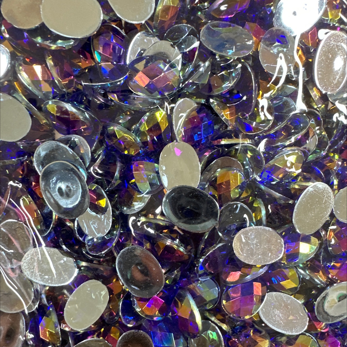 仿台环保亚克力钻DIY饰品配件手工材料多色亚克力饰品配件装饰用品AB彩，时尚搭配