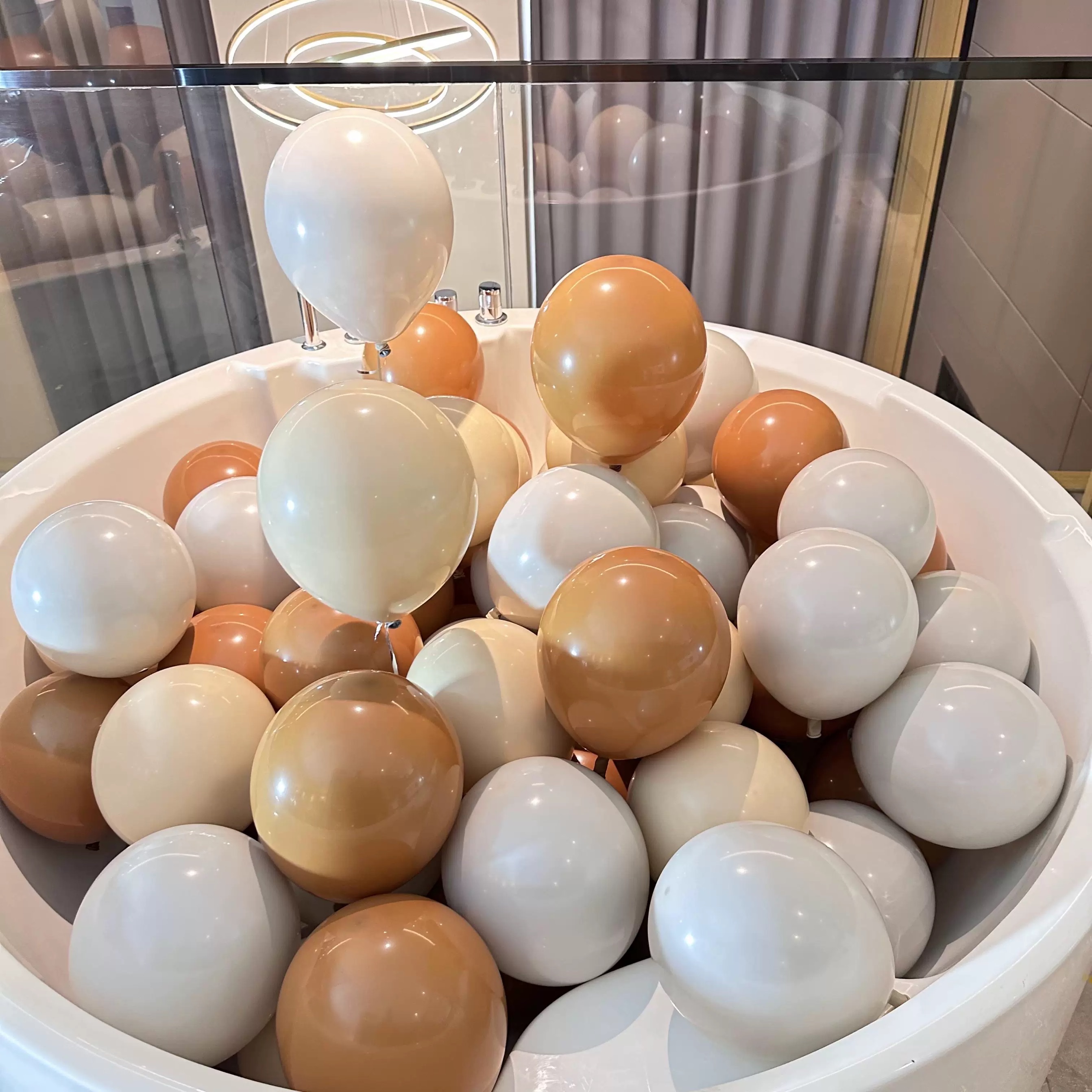 加厚10寸复古系气球乳胶加厚气球高级感色系开业橱窗装饰生日布置充气玩具详情图8