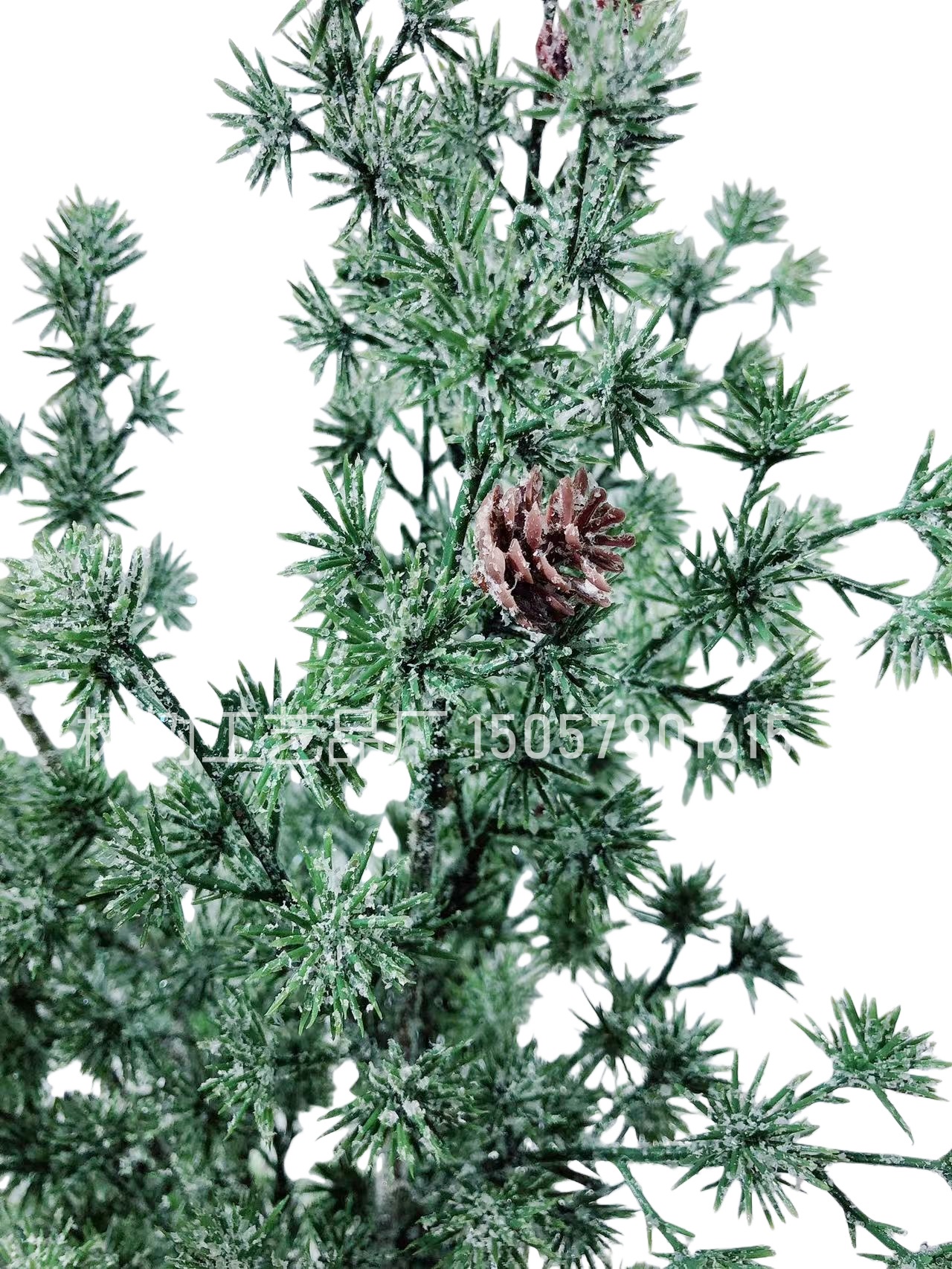 新款圣诞仿真绿植套装逼真外观长久耐用环保材质流行亚马逊爆款仿真花塑膠花假花细节图