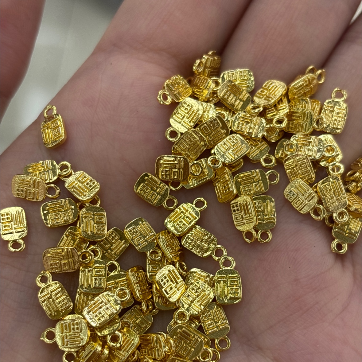 福牌吊坠，DIY饰品配件多款任选，珍珠饰品配件，吊坠