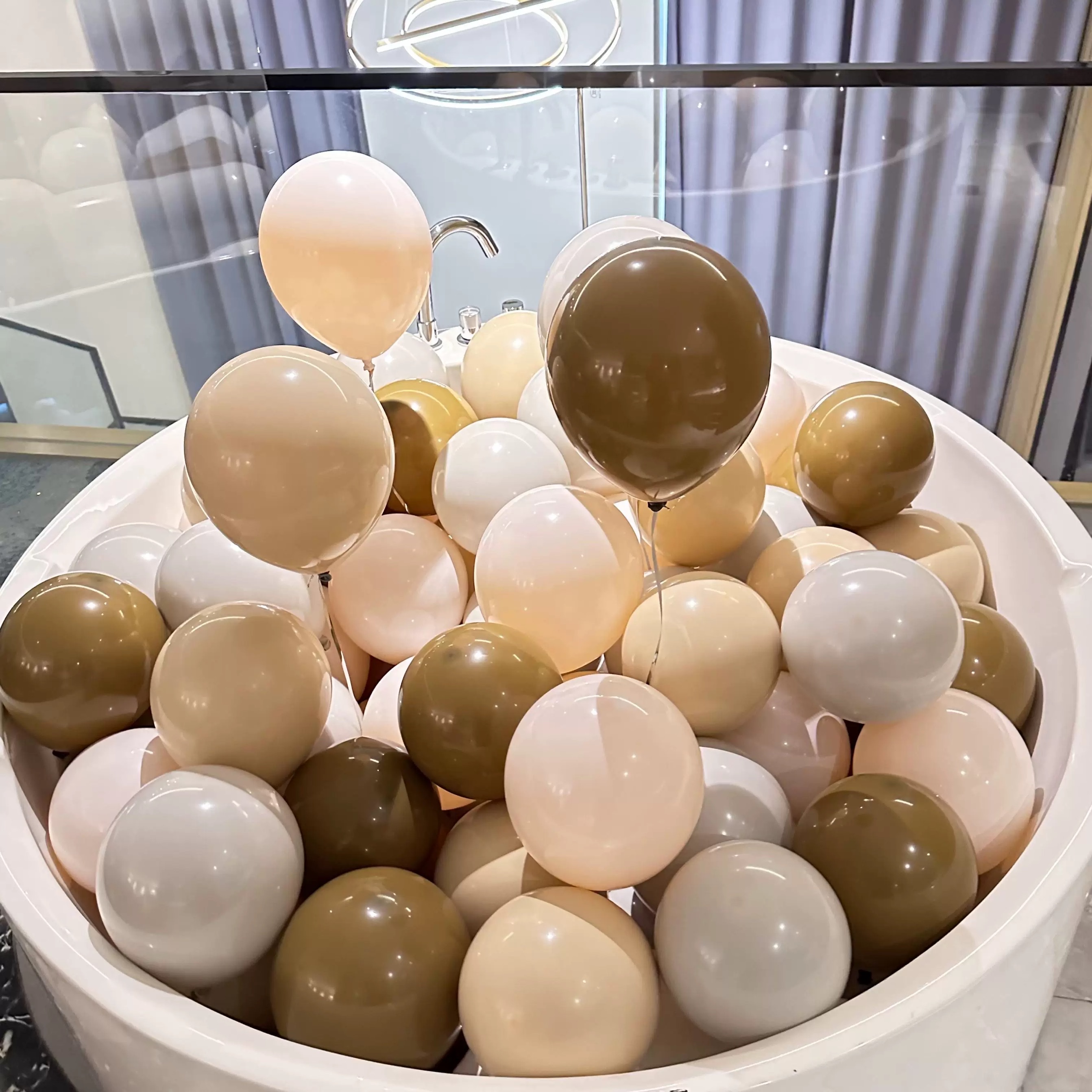 加厚10寸复古系气球乳胶加厚气球高级感色系开业橱窗装饰生日布置充气玩具详情图9