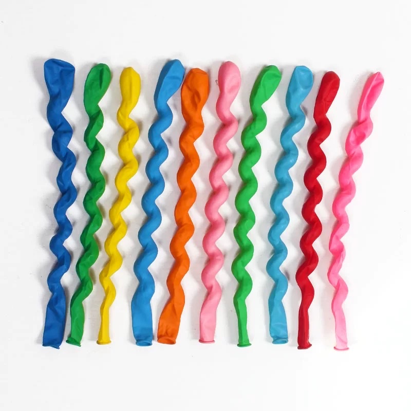 加厚龙球螺旋麻花气球乳胶螺丝龙球儿童玩具生日装饰酒吧夜店氛围气球充气玩具详情图6